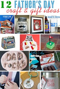 father's day crafts and gift ideas for the dad in your life, including handmade gifts