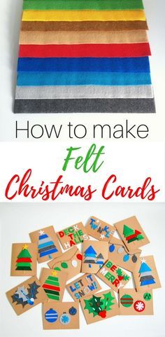 how to make felt christmas cards for kids