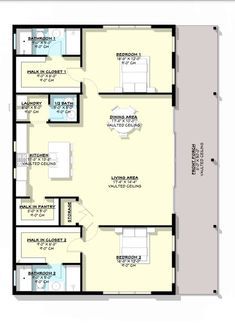 the floor plan for a two bedroom apartment