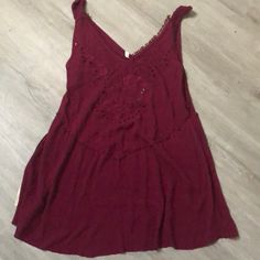 New Never Worn Would Best Fit A Sm Length-24” Casual Burgundy Summer Dress, Burgundy Sleeveless Mini Dress For Spring, Sleeveless Burgundy Mini Dress For Spring, Casual Burgundy Mini Dress For Spring, Casual Burgundy Sleeveless Dress, Casual Burgundy V-neck Mini Dress, Summer Burgundy V-neck Mini Dress, Burgundy V-neck Mini Dress For Summer, Purple Tunic