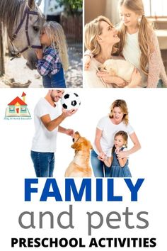 the family and pets preschool activities are great for families to learn how to play with their dog