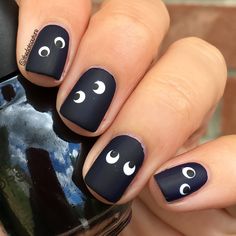 Easy Halloween Nails Diy, Diy Nails Easy, Halloween Nail Art Easy, Halloween Nails Diy, Nail Art Halloween