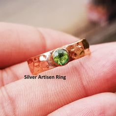 Copper Peridot Gemstone Ring, Hammered Copper Band Ring, Peridot Mother's Ring, Birthstone Ring, Copper Jewelry, Peridot Ring Peridot Gemstone Ring Copper & Brass Hammered Band Ring Best Gift For Her Anniversary Gift Ring Birthday Gift Ring Valentines Day Ring Thanks & Regards Green Birthstone Rings For Jewelry Making, Handmade Peridot Ring For May Birthstone, Handmade Peridot Rings For Anniversary, Handmade Peridot Rings As Gift, Gold Peridot Birthstone Ring As Gift, Elegant Peridot Crystal Ring Gift, Peridot Ring Gemstone Gift, Lime Green Peridot Birthstone Ring, Mother's Ring