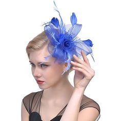 Category:Headpiece,Fascinators,Hats,Headwear; Embellishment:Feather,Bows,Pure Color,Splicing,Tulle; Gender:Women's; Quantity:1 PC; Theme:Fashion,Head,Vintage Theme,Birthday,Wedding,Holiday,Classic Theme; Style:Vintage,Elegant; Hats Category:Fedora Hat,Top Hat,Veil Hat; Occasion:Horse Race,Cocktail; Material:Organza; Front page:WE; Shipping Weight:0.13; Listing Date:04/08/2024; Head Circumference: Hat Tea Party, Veiled Hats, Bridal Headwear, Fascinator Hairstyles, Hat Hair, Veil Hairstyles, Feather Headdress, Feather Fascinators, Feather Hat