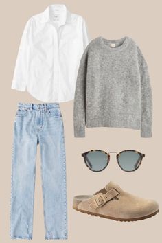 Australian Winter, T Shirt Outfits, Look Adidas, Estilo Indie, Preppy Sweater, Skandinavian Fashion, Sweater Outfit, Trendy Fall, 가을 패션