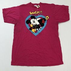 Mckey & Minnie Shirt Vintage Size - One Size Jumbo Color - Pink Condition - Nwt Measurements In Inches: Chest - 25" Length - 35" Please Ensure The Measurements Are Suitable And Let Us Know If You Have Any Questions Don’t Be Afraid To Make An Offer! Mahalo For Shopping! Pink Cotton Mickey Mouse T-shirt, Pink Mickey Mouse Cotton T-shirt, Casual Pink Mickey Mouse Top, Pink Mickey Mouse T-shirt For Disney Events, Pink Cotton T-shirt For Disney Trips, Pink Cotton Tops For Disney Trips, Retro Mickey Mouse Tops For Disney Fan Events, Retro Mickey Mouse Top For Disney Fan Events, Vintage Mickey Mouse Cotton Top