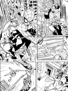 Spider Man Comic Black And White, Spider Man Comic Panel Black And White, Spiderman Comic Panels Black And White, Spiderman Comic Panels, Spiderman Book, Comic Spiderman, Comic Book Background, Photo Comic, Hero Black