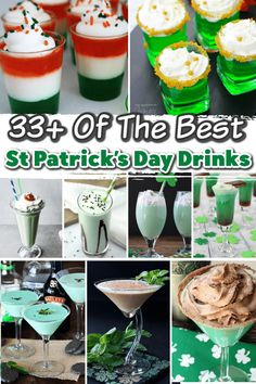 the best st patrick's day drinks and desserts for st patrick's day