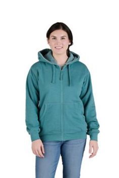 The Blue Mountain Women's Sherpa-Lined Fleece Zip-Front Hooded Sweatshirt is a great layering piece when it is really cold out. Featuring a 7.5 oz fleece shell combined with the heavyweight 9 oz Sherpa lining, this sweatshirt offers excellent warmth and comfort. Fabric = 7.5 oz 60% cotton/40% polyester fleece for warmth and durability Liner = Heavyweight 9 oz Fine Sherpa in body for warmth and comfort Heavy-duty nylon front zipper for ease and durability Double needle stitching on all main seams for added durability Sherpa-lined 3-piece hood with drawstring closure for added comfort Ribbed knit cuffs and waistband to keep cold out Front patch pockets to keep hands warm Inside pocket for convenience Liner is 100% polyester Filler is 100% polyester 1 year warranty Womens Sherpa, Arctic Blue, The Blue Mountains, Tractor Supply, Blue Mountain, Sherpa Lined, Knit Cuff, Layering Pieces, Hand Warmers