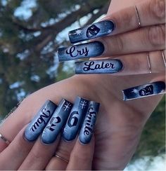 Chicana Nails Designs, Nails Chicana, Lowrider Inspired Nails, Lowrider Nails