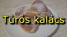 two pastries on a white plate with the words turo's kalaas