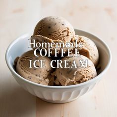 Homemade Coffee Ice Cream Recipe: A Coffee Lover's Dream Homemade Coffee Ice Cream, Coffee Flavored Ice Cream, Coffee Ice Cream Recipe, Ice Cream Maker Recipes, Creamy Coffee, Homemade Ice Cream Recipes, Coffee Ice, Flavor Ice