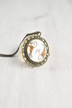 Your zodiac witchy necklace collection is not complete without a fish sign, pisces necklace. Handmade with whimsical, cute miniature art and a vintage style, this pisces pendant ignites your inner magic. The pisces jewelry is painted by hand, making each piece unique and one of a kind, just like you. Click through to see more glass pendant necklaces! Fish Sign, Pisces Pendant, Pisces Necklace