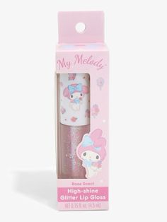 My Melody Things To Buy, My Melody Lip Gloss, Sanrio Lip Gloss, Sanrio Lipstick, My Melody Things, Kawaii Makeup Products, My Melody Items, Kawaii Lip Gloss, My Melody Stuff