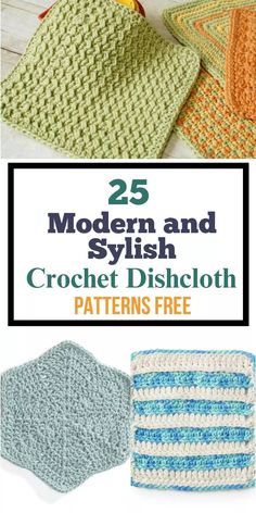 Crocheted dishcloths are a cool way to decorate your kitchen counters with a stylish handmade touch. And I can guarantee that using a handmade dishcloth will add a spritz of motivation to mind-numbing chores like wiping down counters or drying dishes!