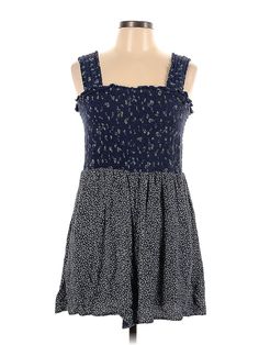 American Eagle Outfitters Casual Dress Size: Large Blue Dresses - used. No Fabric Content, Square, Stars, Short, Sleeveless | American Eagle Outfitters Casual Dress: Blue Stars Dresses - Used - Size Large Tall Fitted Blue Star Print Dresses, Sleeveless Star Print Spring Dress, Casual Spring Dress With Star Print, Sleeveless Mini Dress With Ditsy Floral Print, Blue Sleeveless Mini Dress With Ditsy Floral Print, Blue Sleeveless Dress With Ditsy Floral Print, Blue Star Print Dress For Spring, Blue Spring Dress With Star Print, Spring Blue Dress With Star Print