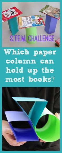 STEM Challenge: Which paper shape is the strongest? Engineering activity for kids from Creekside Learning. Fun Stem Activities, Paper Shape, Stem Activities For Kids, Teaching Stem, Engineering Activities, Stem Lesson