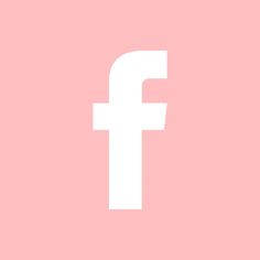 the facebook logo is shown on a pink background