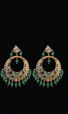 Made on order Chandbali made using glass polki with beads gold plated length 2.5 inches Green Chandbali Danglers For Party, Green Round Danglers For Party, Green Kundan Tikka With Stone Work, Green Kundan Tikka For Eid, Handmade Green Festive Jhumkas, Festive Handmade Green Jhumkas, Green Handmade Danglers For Party, Handmade Green Danglers For Party, Green Traditional Danglers For Party