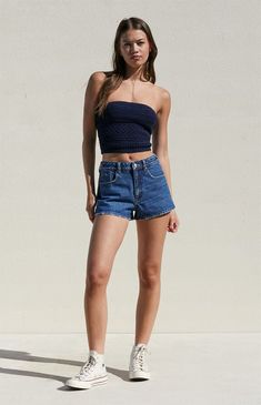 PacSun Eco Dark Indigo Denim Mom Shorts | PacSun Denim Mom Shorts, Indigo Denim, Dark Indigo, Summer 24, Mom Shorts, Pacsun, Denim Shorts