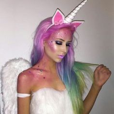 Top 10 Best Online Stores for Unique Halloween Costumes Extreme Make-up, Unicorn Makeup Halloween, Creative Halloween Makeup, Halloweenský Makeup, Halloween Make-up Looks, Unicorn Halloween Costume, Festival Make Up, Unicorn Makeup