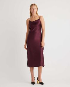 Cowl Neck Slip Dress, Silk Slip Dress, Silk Slip, Dress 100, Mulberry Silk, Quince, Wine Tasting, Guest Dresses, Stylish Dresses