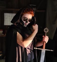 Locked Tomb Cosplay, Gideon Nav Cosplay, Gideon The Ninth Cosplay, Necromancer Cosplay, Skull Face Paint, Body Photography, Halloween 2023