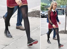 Cara Delevingne  Christian Louboutin Stud-Trim Oxfords Christian Louboutin, Trim