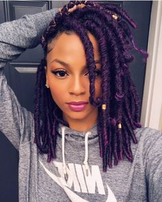 Exotic Hair, Faux Locs Styles, Crochet Styles, Marley Hair, Faux Locs Hairstyles, Crochet Braid Styles, Chic Hairstyles, Hair Coloring, Locs Hairstyles