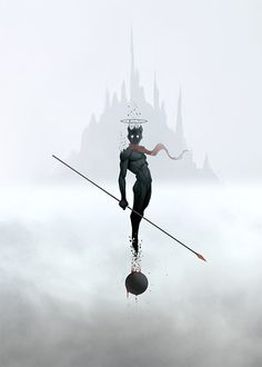 a person on skis is floating in the air with a castle in the background