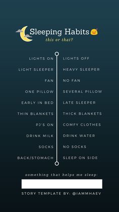 the sleep chart for sleeping habitts is shown in black and white, with an arrow pointing