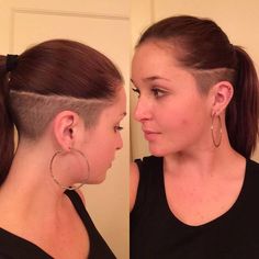 2016 Haircut, Extreme Hairstyles, Girls With Shaved Heads, Shaved Side Hairstyles