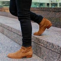 LeatherWear2016 on Storenvy Rocker Boots, Quality Leather Boots, Jodhpur Boots, Custom Design Shoes, Oxford Boots, Men Suede, Mens Boots Fashion, Boots Mens, Chelsea Boots Men