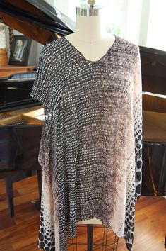 Wear This Every Which Way! Is It a Vest, Poncho, Shawl? All That & More! | Designs by Heidi Upcycle Clothing