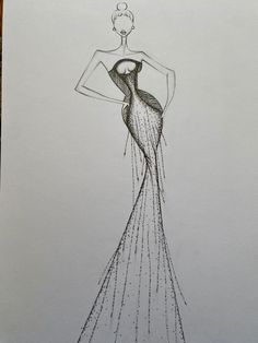 Dresses Fashion Sketchbook Inspiration, Structural Fashion, Fashion Model Sketch, Hidden Art, Fashion Illustration Tutorial, Fashion Figure Drawing, Fashion Illustration Sketches Dresses, African Fashion Traditional