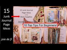 the top tips for beginners are shown in four different pictures, including an open book and