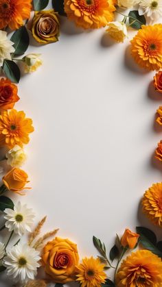 an arrangement of flowers arranged in the shape of a circle