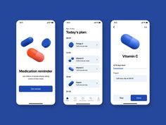 Medication Reminder App, Medical App Ui Design, App Ui设计, Medicine Reminder App, Pill Reminder App, Health App Design, Reminder App