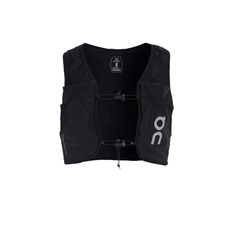 the vest is black and has an o logo on it