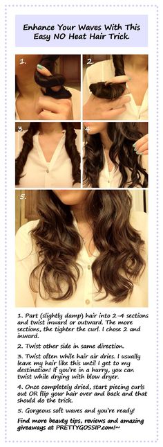 easy waves Curls No Heat, Makeup Hairstyles, No Heat Hairstyles, Bad Hair Day, Bad Hair, Hair Waves, Medium Hair