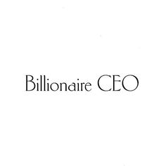 a white background with the words billionaire coo in black letters on top of it