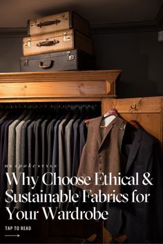 Why choose a sustainable fabric for your wardrobe? They hold up better over time. They drape better. They feel better. In most cases, they are also far more sustainable than their less expensive and wasteful counterparts. Sustainability in the clothing industry is a critical discussion point as companies crank out increasingly high numbers of items often with little regard to the impact their processes have on the environment and people producing them. Tap to learn more about menswear fabrics! Tuxedo Studs, Tuxedo Shoes, Clothing Industry, Sustainable Fabric, Tuxedo Shirts, Cufflink Set, Black Tuxedo