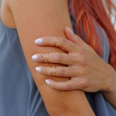 Midi Rings Boho Chic Jewelry Knuckle Ring Set Stacking | Etsy Wire Wrap Ring, Rings Boho, Midi Ring Set, Bohemian Minimalist, Silver Rings Simple, Boho Chic Jewelry, Midi Ring, Gold And Silver Rings, Knuckle Rings