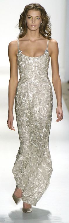 Silver Couture, Silver Dresses, Sparkly Fashion, 파티 드레스, Beauty And Fashion, Silver Dress, Marchesa