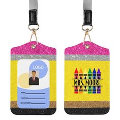 PRICES MAY VARY. 【Personalized Design】Our Personalized ID Badge Holder offers a variety of design options for every teacher and education professional. With four styles to choose from, each featuring cute, vibrant colors, you can customize the badge holder with the teacher's name to showcase their vibrant personality in their daily work. 【Durable and Lightweight】Made from high-quality PU leather, our badge holder is meticulously handcrafted to ensure durability and lightweight convenience. It pr Teacher Custom, Teacher Office, Vibrant Personality, Gifts For Teacher, Custom Lanyards, School Supply Labels, Teacher Name, Name Badges, Id Badge Holders