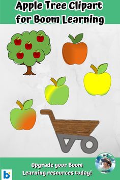 an apple tree clipart for boom learning