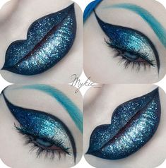 Nails 2023 Best Black Eyeliner, Sugarpill Cosmetics, Brown Eyeliner, Simple Nail Art Designs, Christmas Makeup, Maquillage Halloween, Fantasy Makeup, Ice Queen, Lip Art