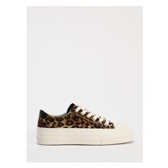 Casual animal print sneakers. Contrast heel piece. Rubberized toe cap. Lace-up closure. Sole height: 1 inch (2.5 cm) Animal Print Sneakers, Zebra Shoes, Tennis Style, Basket Style, Leopard Shoes, Animal Print Shoes, Casual Sneakers Women, Print Sneakers, Beauty Sale