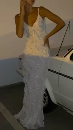 Aesthwtic Wedding Dresses, Red Carpet Looks Aesthetic, Fancy White Dress Long, Prom Dresses Slip Dress, Embroidery Prom Dresses, Beaded Embellished Dress, Long Tea Party Dress, Vintage Elegant Dresses, Prom Dresses Lulus