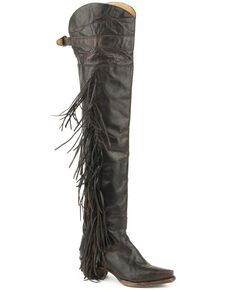 Junk Gypsy by Lane Women's Cactus Knee High Boots - Snip Toe - Country Outfitter Womens Cowgirl Boots, Fringe Boots, Stylish Boots, Cowboy Boots Women, Boots Women Fashion, Toe Boots, Designer Heels, Cowgirl Boots, Western Boots